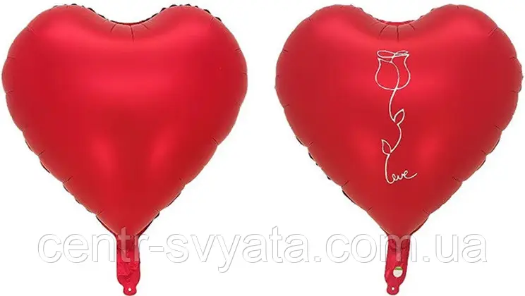 Фольгированный шар сердце Love