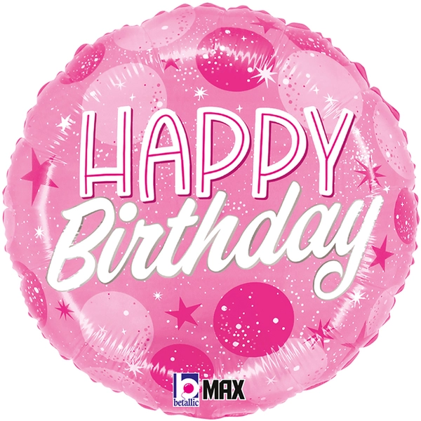 Круг "Розовые шарики и звезды"