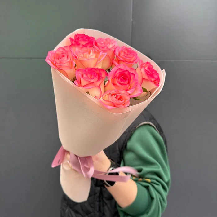 9 троянд Джумілія 50 см