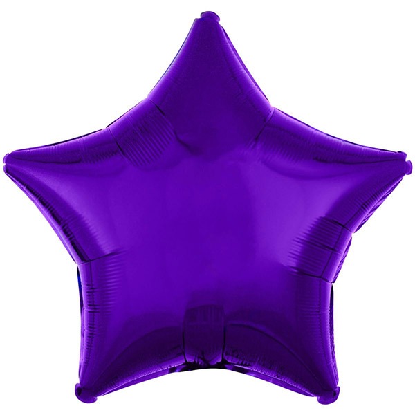 Звезда Металлик фиолетовая 