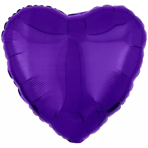 Сердце "Металик" Purple 