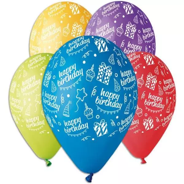 Ø 30 см куля "Happy Birthday" 