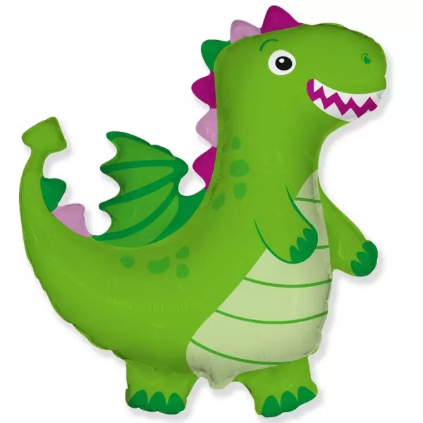 Фольгированная фигура "Динозавр" зеленый