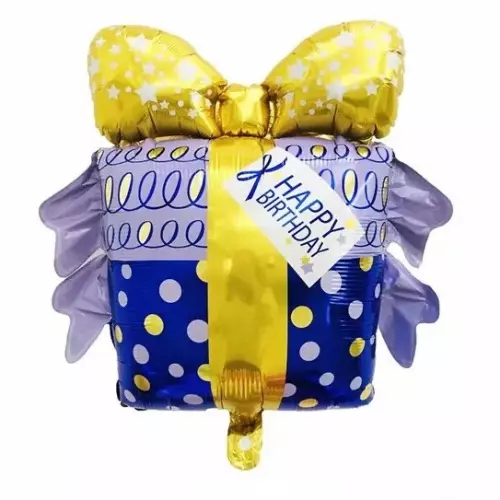 Фольгована фігура "Подарунок" Happy Birthday